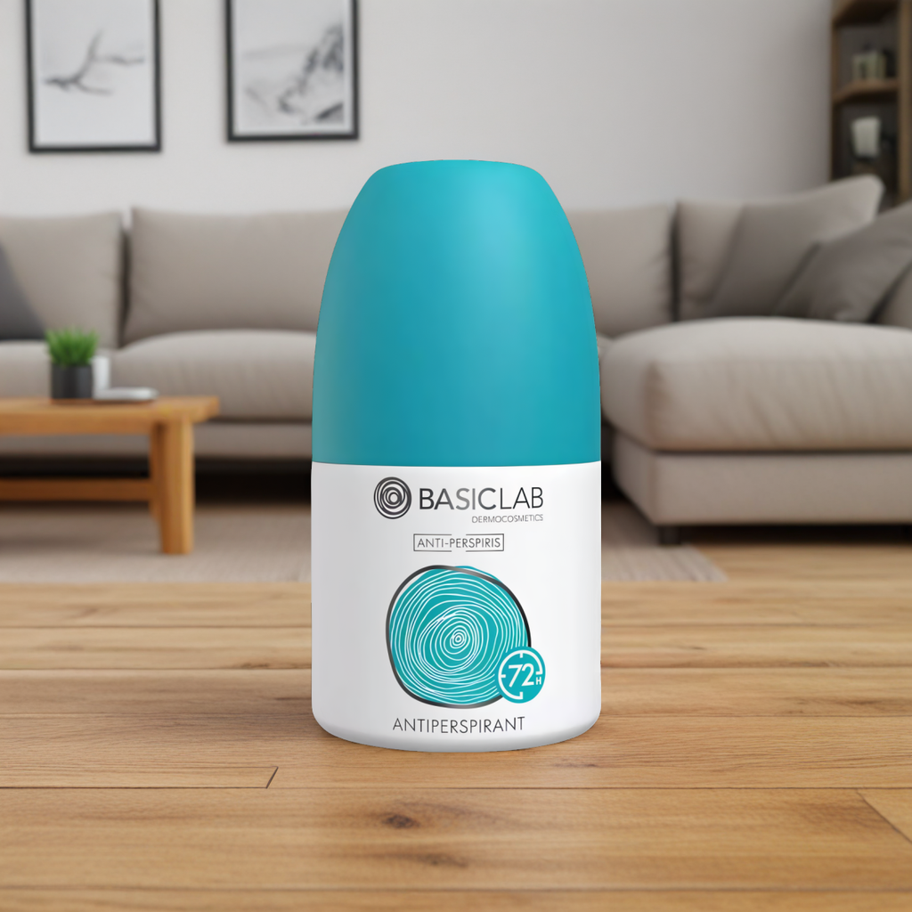 Antyperspirant 72h BASICLAB - Długotrwała ochrona przed nadmiernym poceniem - 60 ml