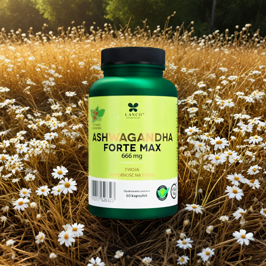 Ashwagandha forte Lanco - Wsparcie organizmu - 60 kapsułek