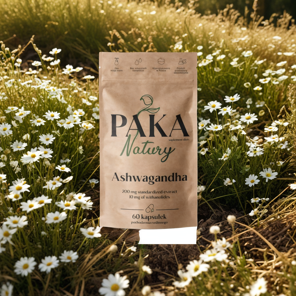 Ashwagandha Paka Natury - Żeń-szeń Indyjski - 60 kapsułek