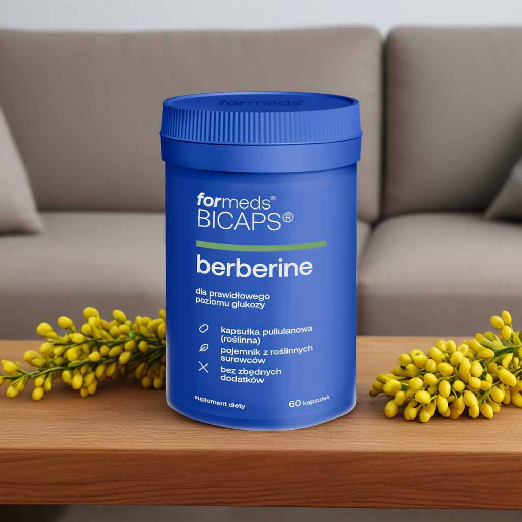 Berberine Formeds Bicaps - Dla prawidłowego poziomu glukozy - 60 kapsułek