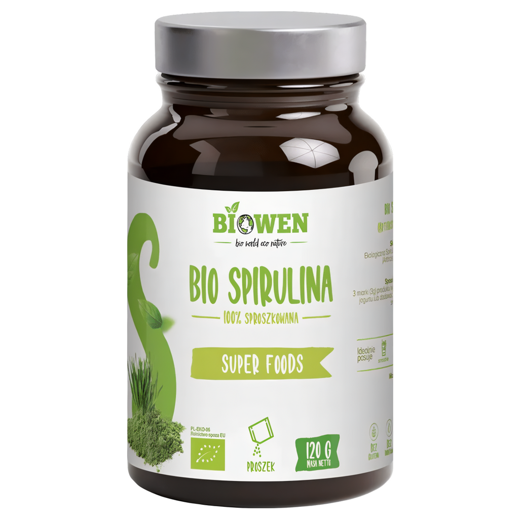 BIO spirulina Biowen - Wparcie podczas detoksu - 120g w proszku