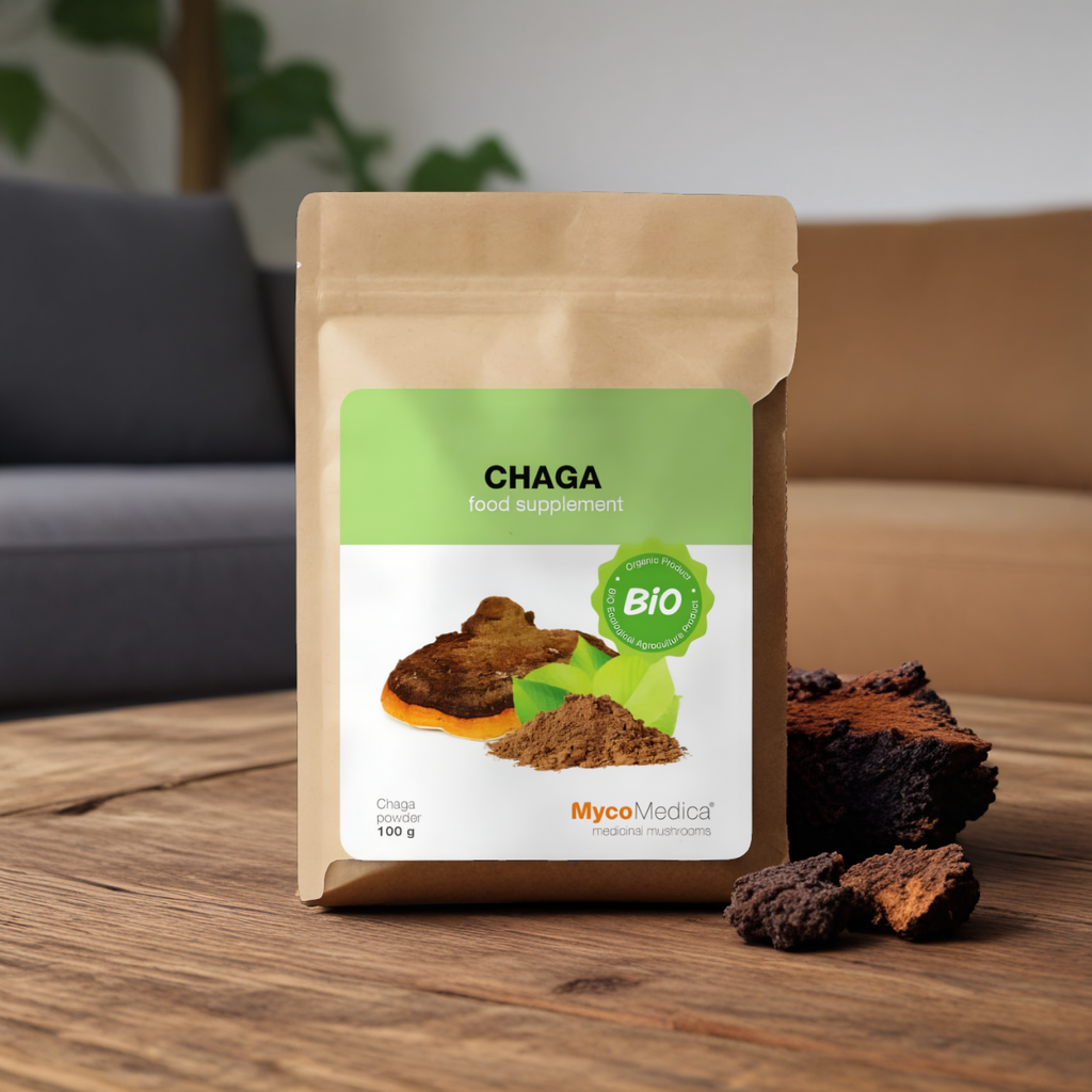Chaga BIO MycoMedica Grzyby w proszku - Wspiera układ trawienny - 100 g