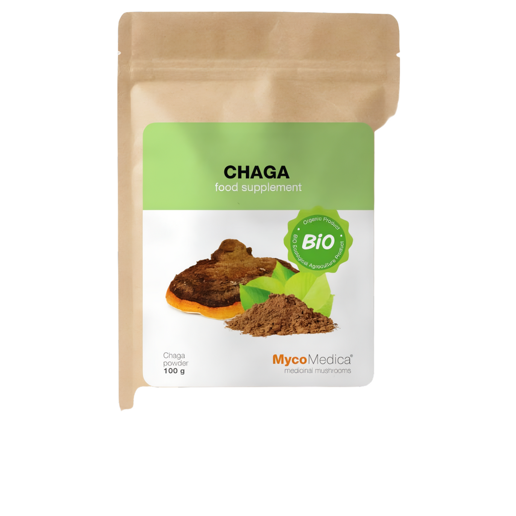 Chaga BIO MycoMedica Grzyby w proszku - Wspiera układ trawienny - 100 g