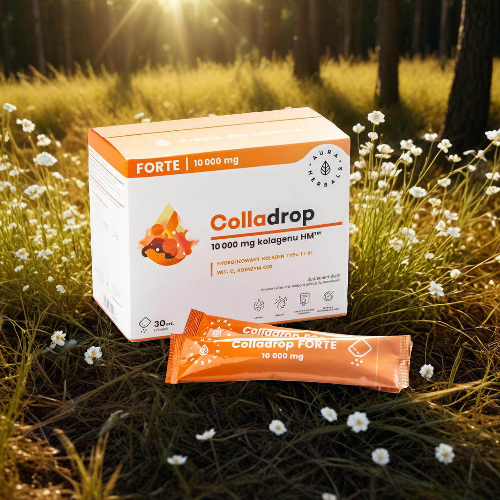 Colladrop FORTE Kolagen morski 10 000 mg Aura Herbals - 30 saszetek