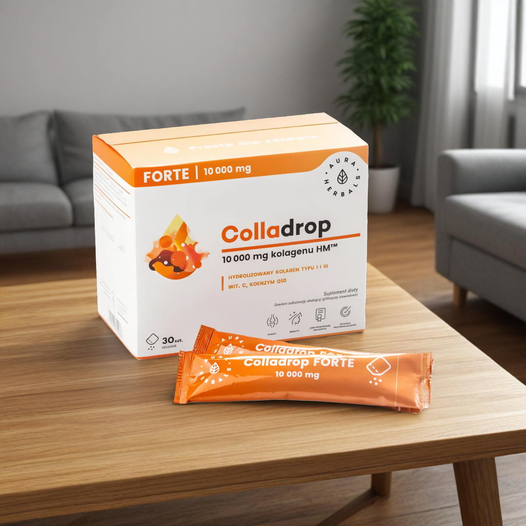 Colladrop FORTE Kolagen morski 10 000 mg Aura Herbals - 30 saszetek