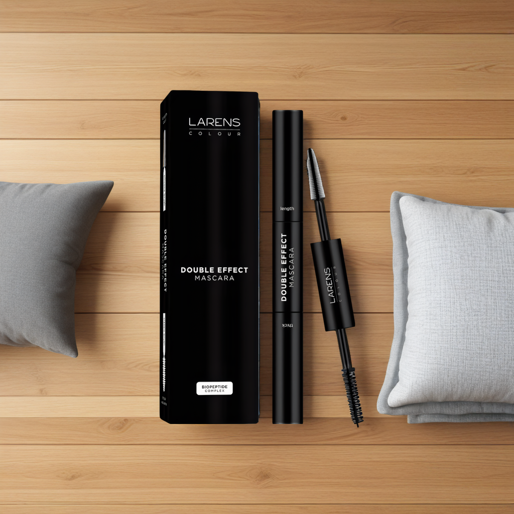 Double Effect Mascara Larens Colour WellU - Pielęgnacyjny tusz do rzęs - 2 x 5ml
