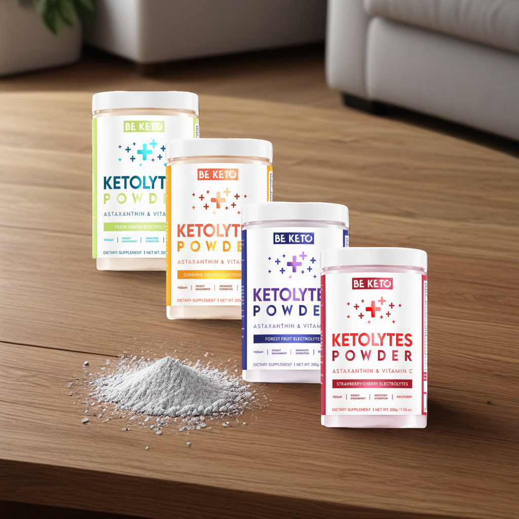 Elektrolity Ketolytes w proszku BeKeto - Różne smaki - 200 g (Smak: wisnia-truskawka)