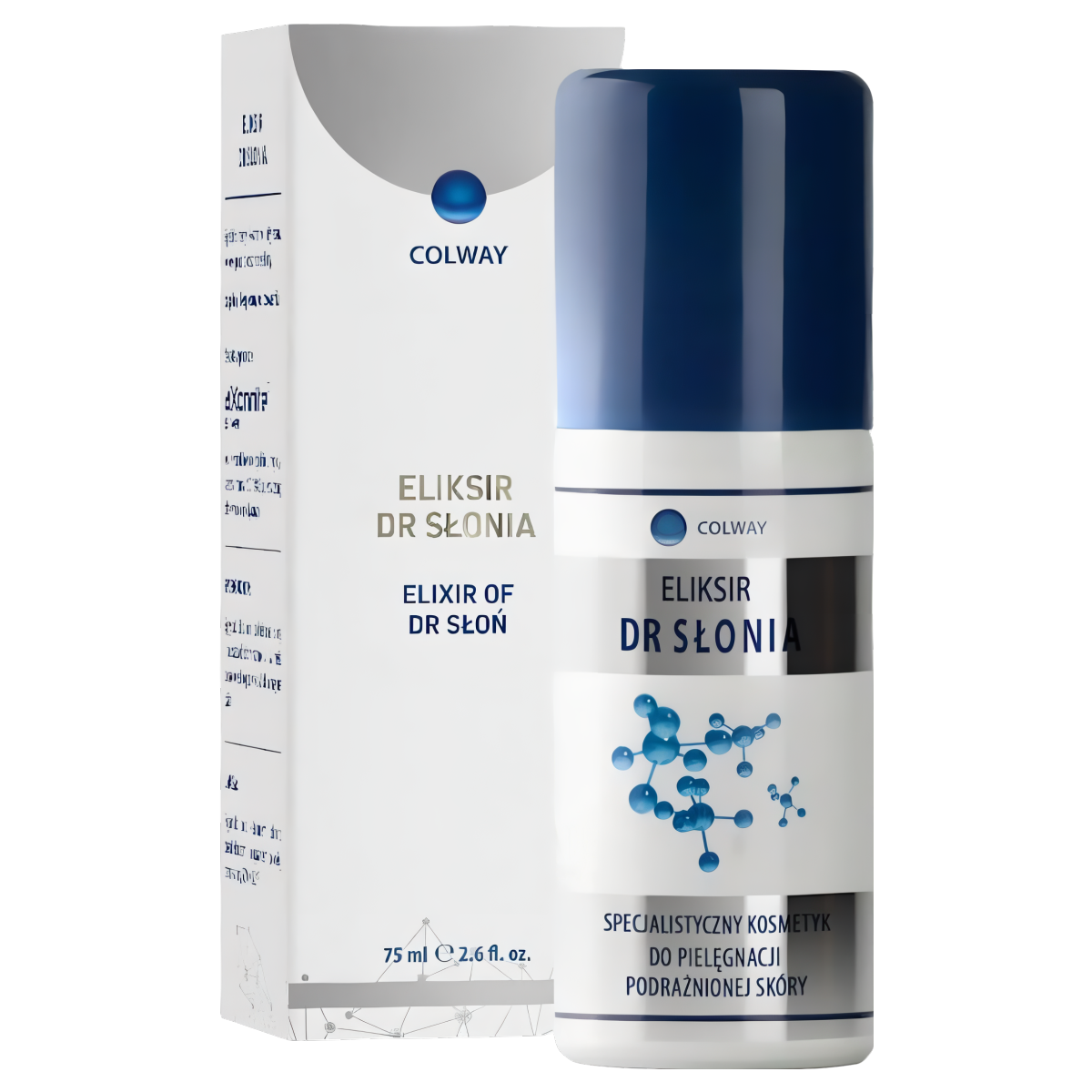 Eliksir Dr Słonia Colway Nanosrebro na podrażnioną skórę - 75 ml
