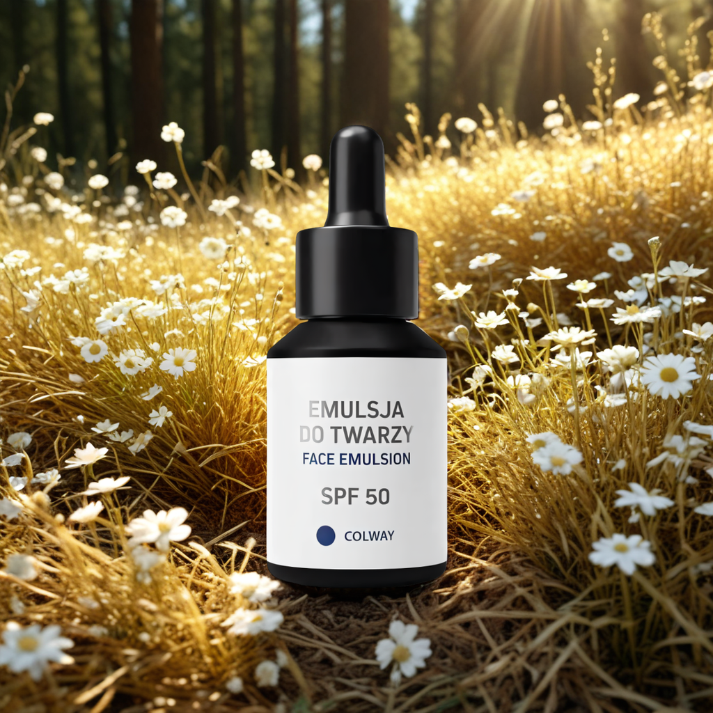 Emulsja do Twarzy SPF 50 Colway - Ochrona przed słońcem - 30 ml