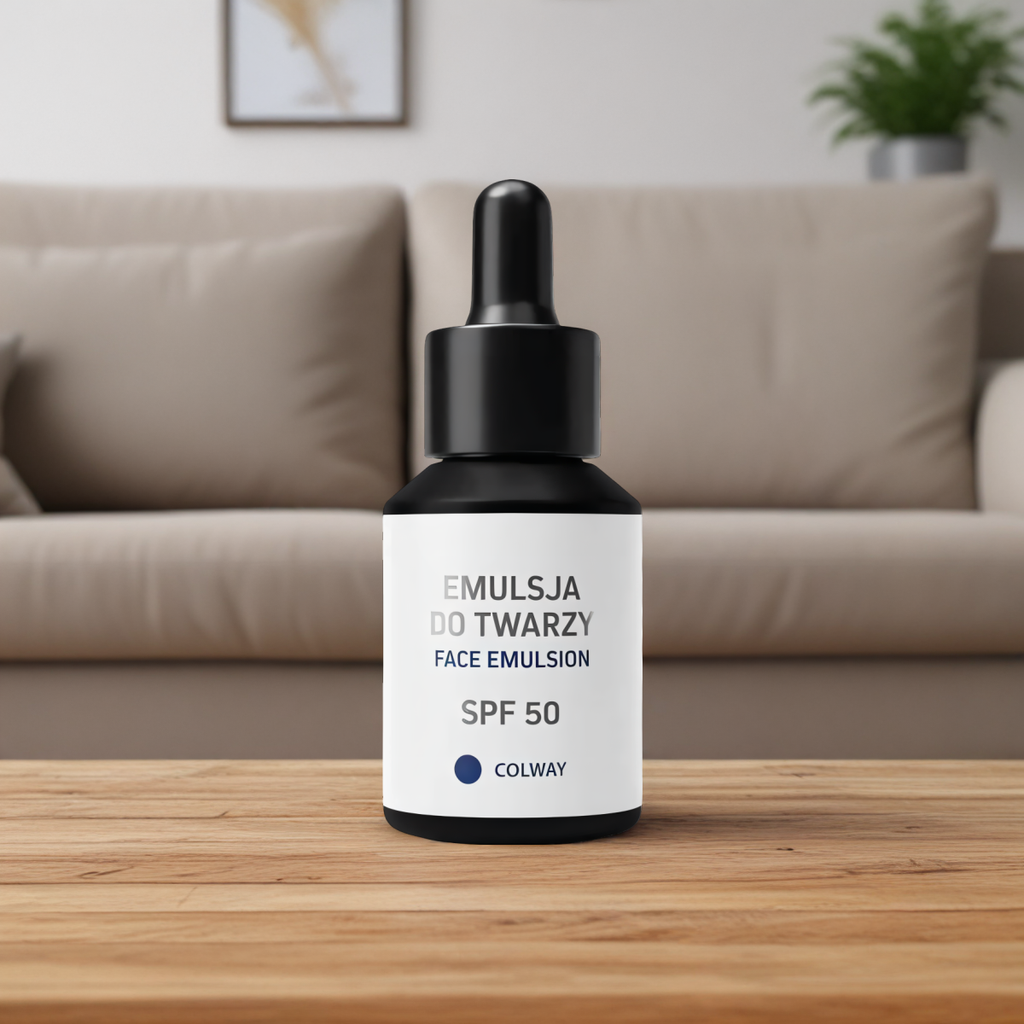 Emulsja do Twarzy SPF 50 Colway - Ochrona przed słońcem - 30 ml