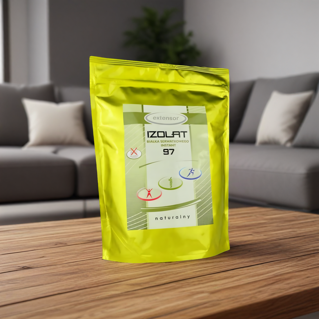 Extensor IZOLAT 97 - Izolat białka serwatkowego Instant - Wspomaga budowanie mięśni - 1000 g