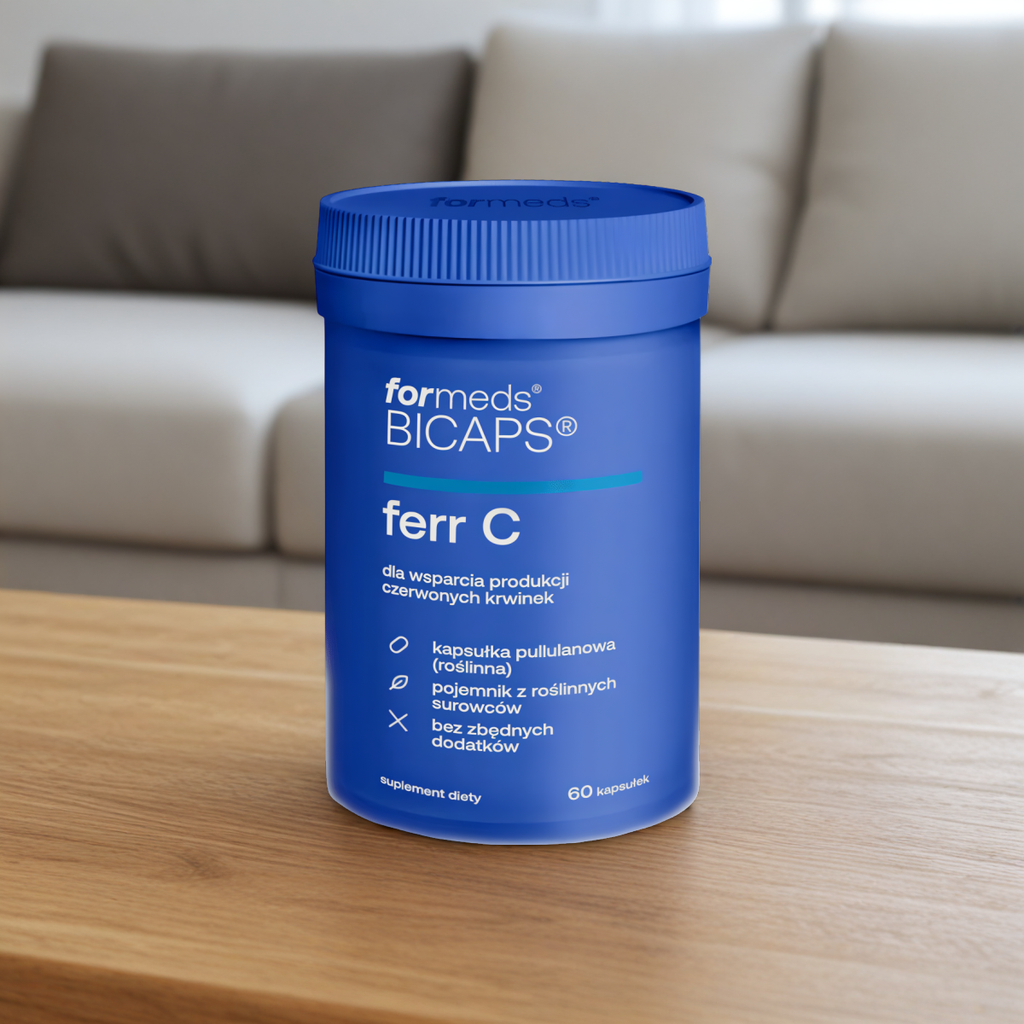 Ferr C Formeds Bicaps - Dla wsparcia produkcji czerwonych krwinek - 60 kapsułek