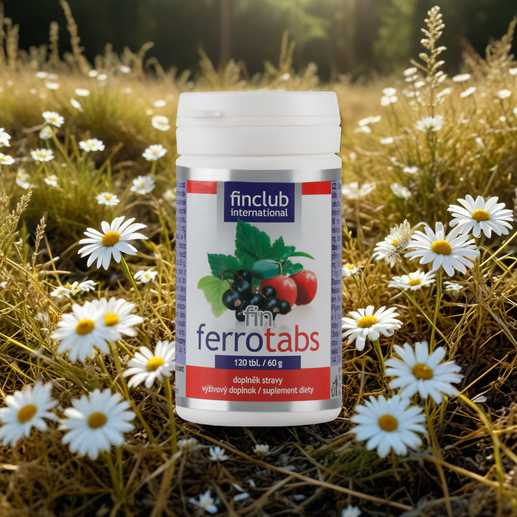 Ferrotabs Finclub - Żelazo pochodzenia roślinnego - 120 tabletek