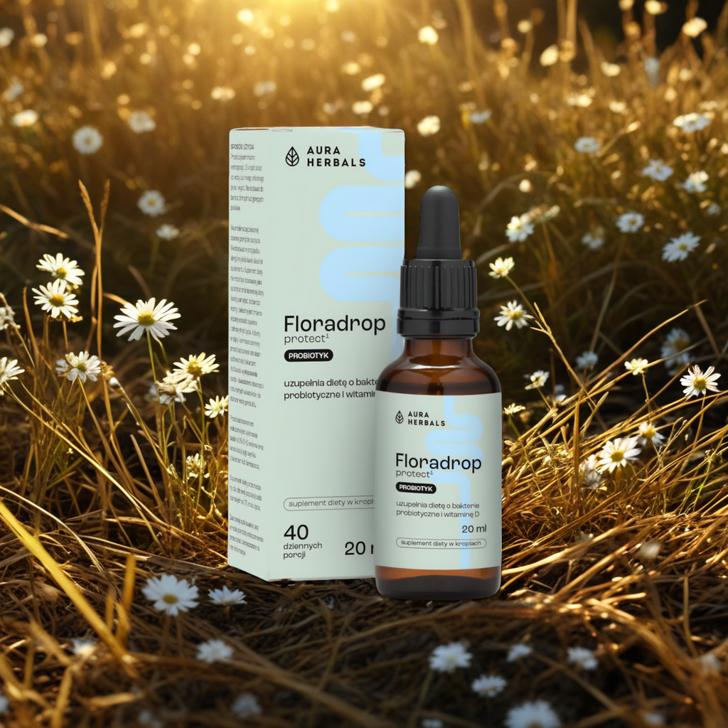 Floradrop protect Aura Herbals - Probiotyk na odporność - 20 ml krople