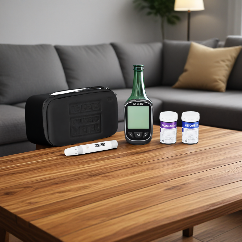 GluKeto Meter Glukometr & Ketometr BeKeto - Precyzyjny pomiar poziomu ketonów i glukozy we krwi
