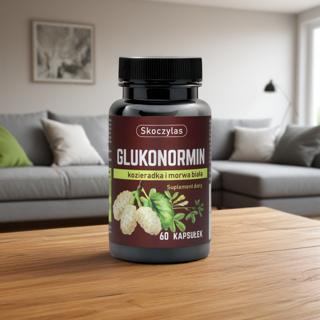 Glukonormin na Cholesterol i Cukier Skoczylas - 60 kapsułek