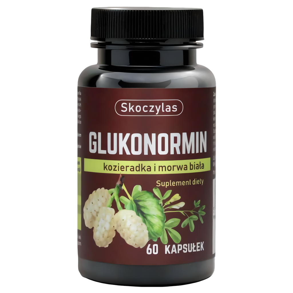 Glukonormin na Cholesterol i Cukier Skoczylas - 60 kapsułek