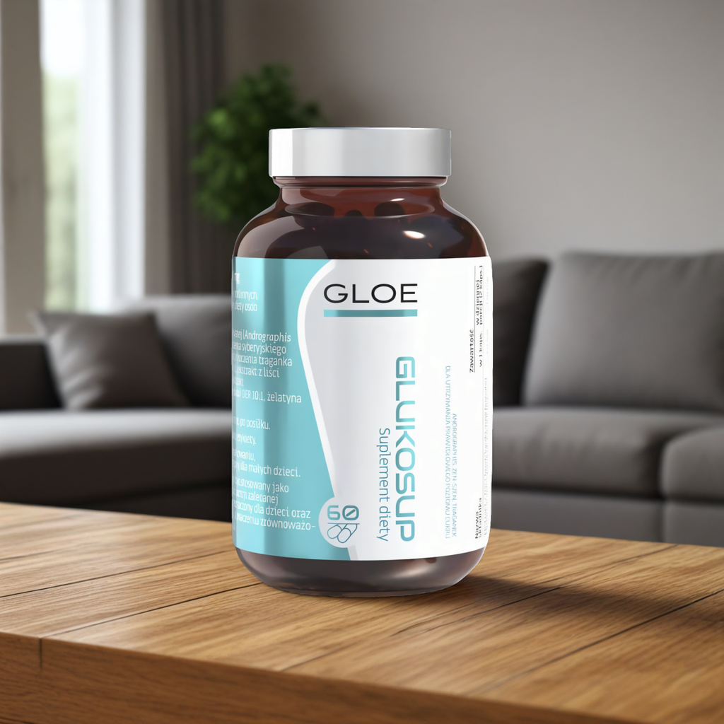 Glukosup GLOE - Pomaga utrzymać prawidłowy poziom cukru - 60 kapsułek