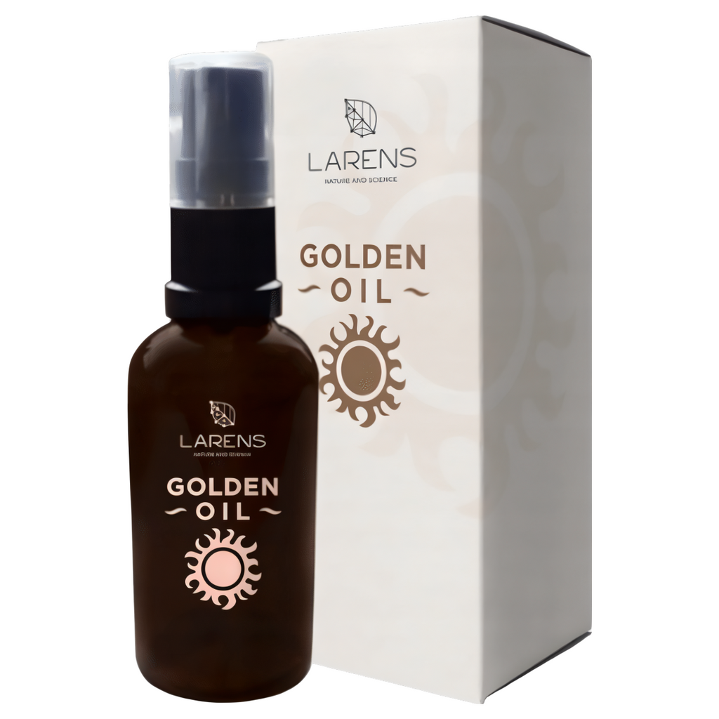 Golden Oil LARENS WellU - Złocisty olejek do skóry twarzy i ciała - 50 ml 