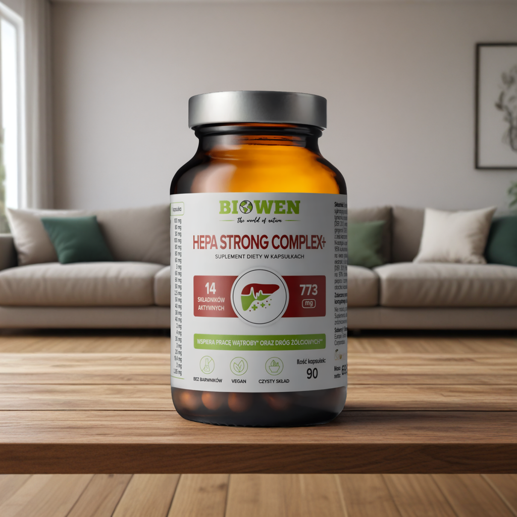 Hepa Strong Complex+ Biowen - Wsparcie wątroby - 90 kapsułek