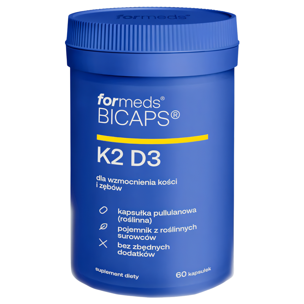 K2 D3 Witamina Formeds Bicaps - Dla wzmocnienia kości i zembów - 60 kapsułek