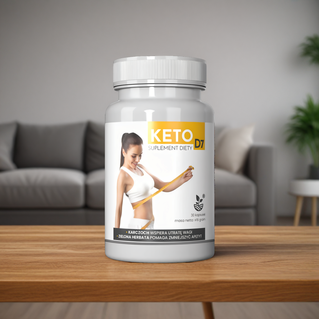 Keto D7 - Wspomaga kontrolę wagi, wspiera spalanie tłuszczów - 30 kapsułek