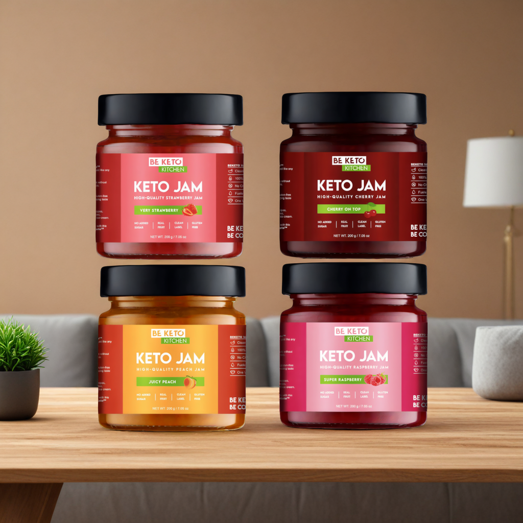 Keto Dżemy od Beketo - Smak bez Kompromisów i Minimalna Ilość Węglowodanów - 200 g (Smak: truskawkowy)