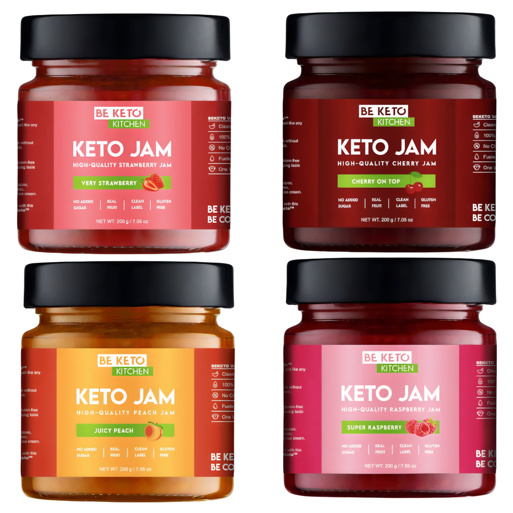 Keto Dżemy od Beketo - Smak bez Kompromisów i Minimalna Ilość Węglowodanów - 200 g (Smak: truskawkowy)