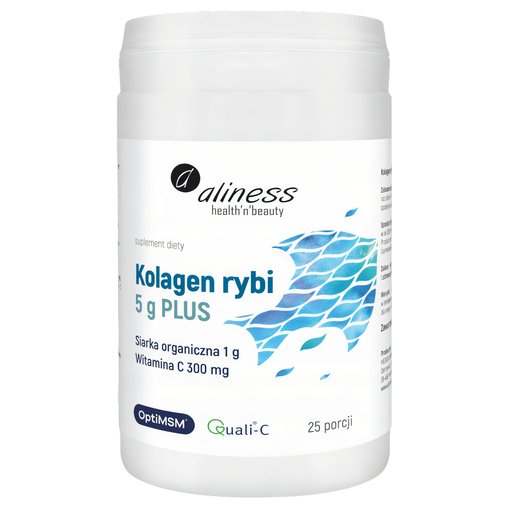 Kolagen rybi PLUS Aliness - Kolagen z dzikiego dorsza - 25 porcji