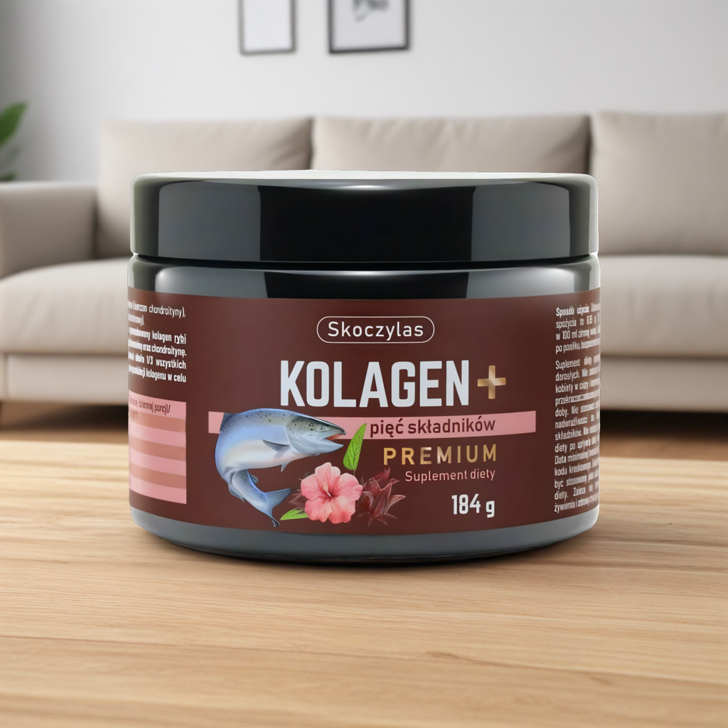 Kolagen z łososia + pięć składników PREMIUM Skoczylas - 184 g