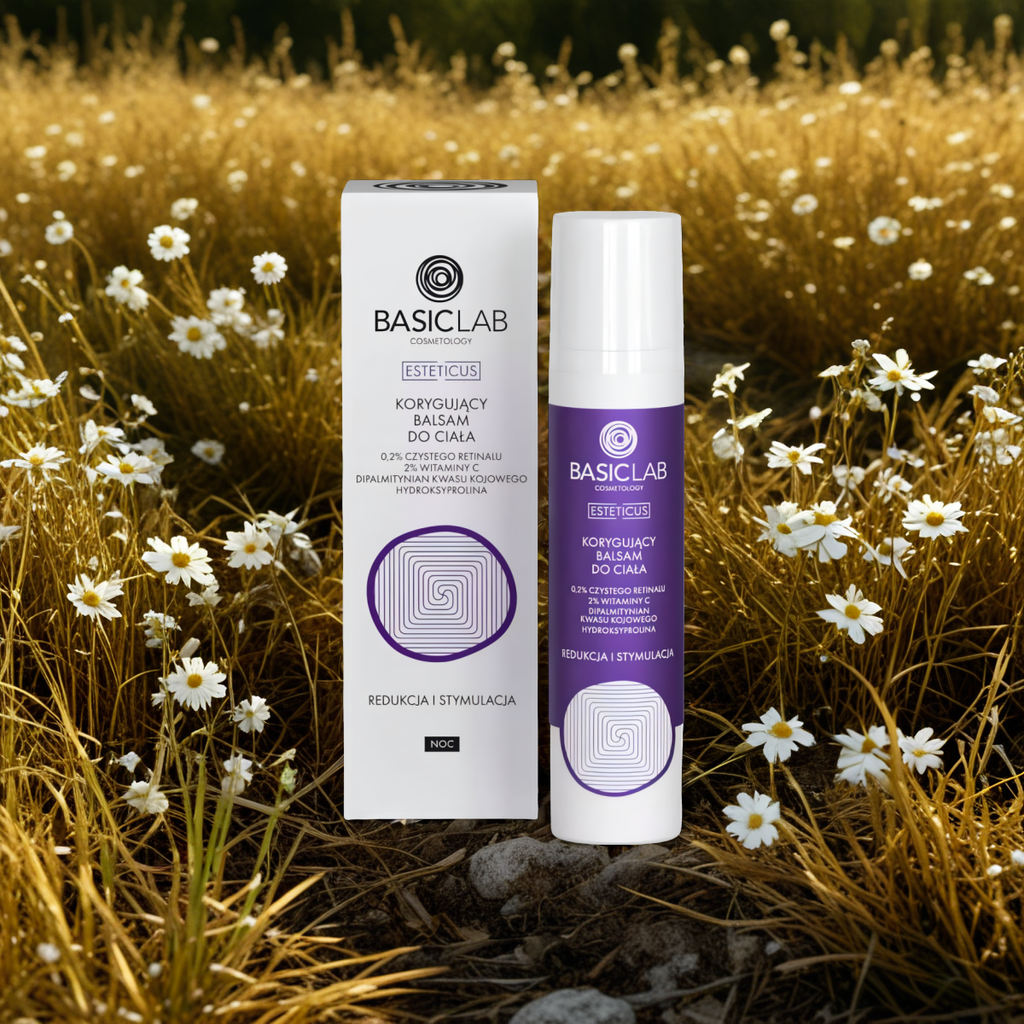 Korygujący balsam do ciała BASICLAB - Rredukuje niedoskonałości, przebarwienia - 100 ml