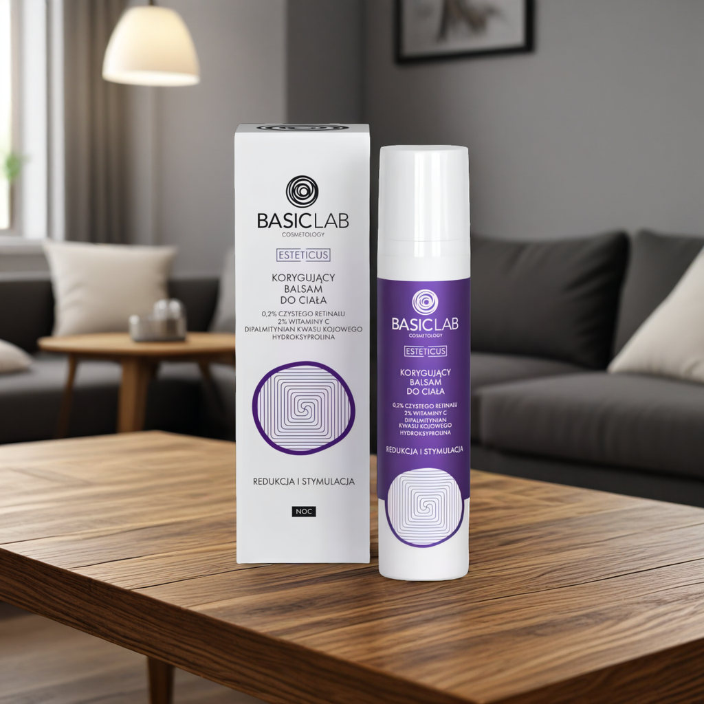 Korygujący balsam do ciała BASICLAB - Rredukuje niedoskonałości, przebarwienia - 100 ml