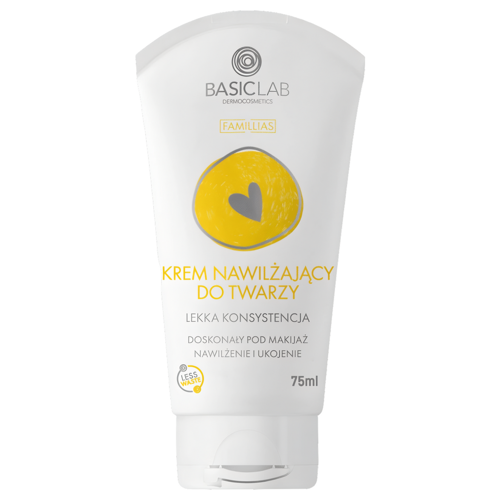Krem nawilżający do twarzy lekka konsystencja BASICLAB -75 ml