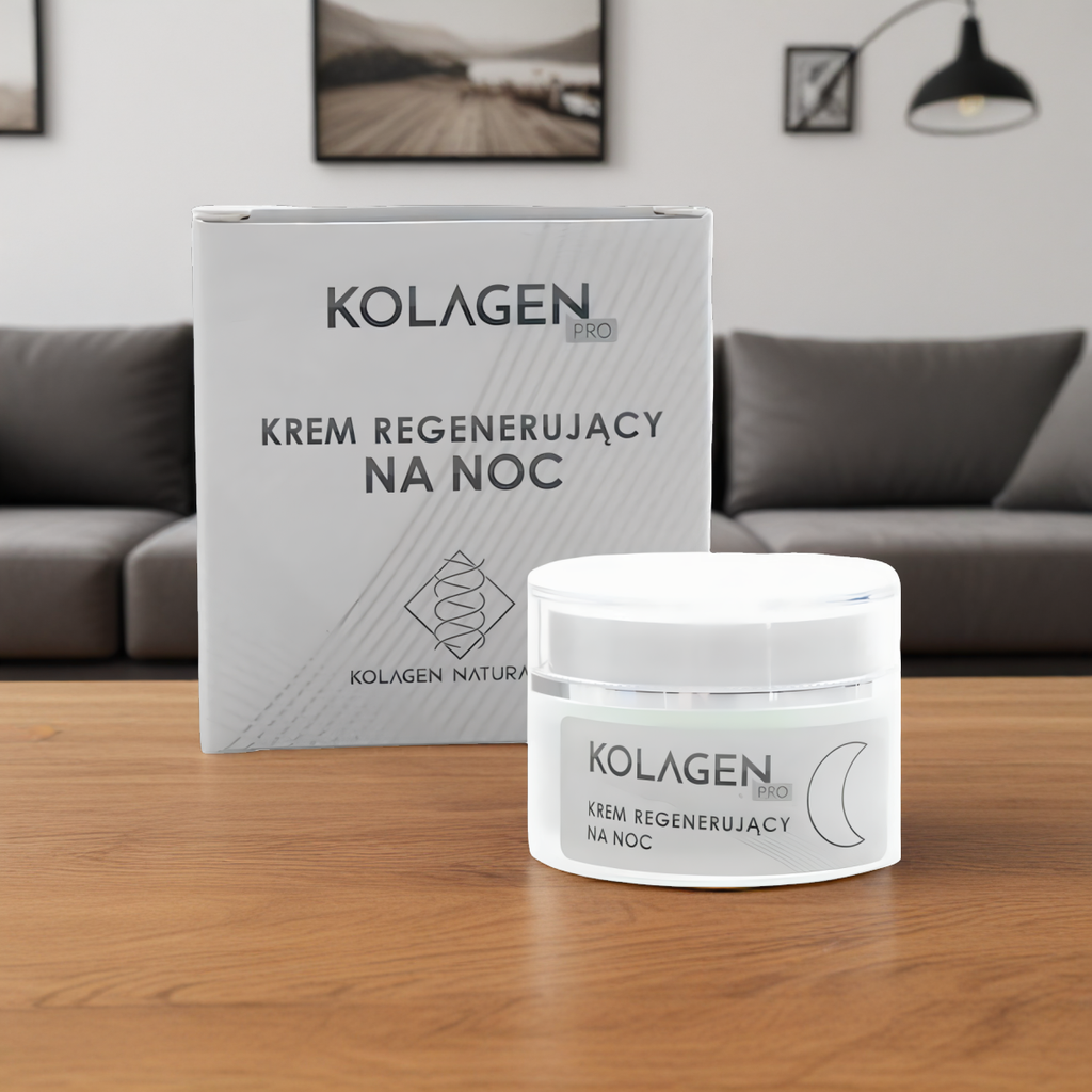 Krem regenerujący do twarzy na noc Kolagen PRO - 50 ml