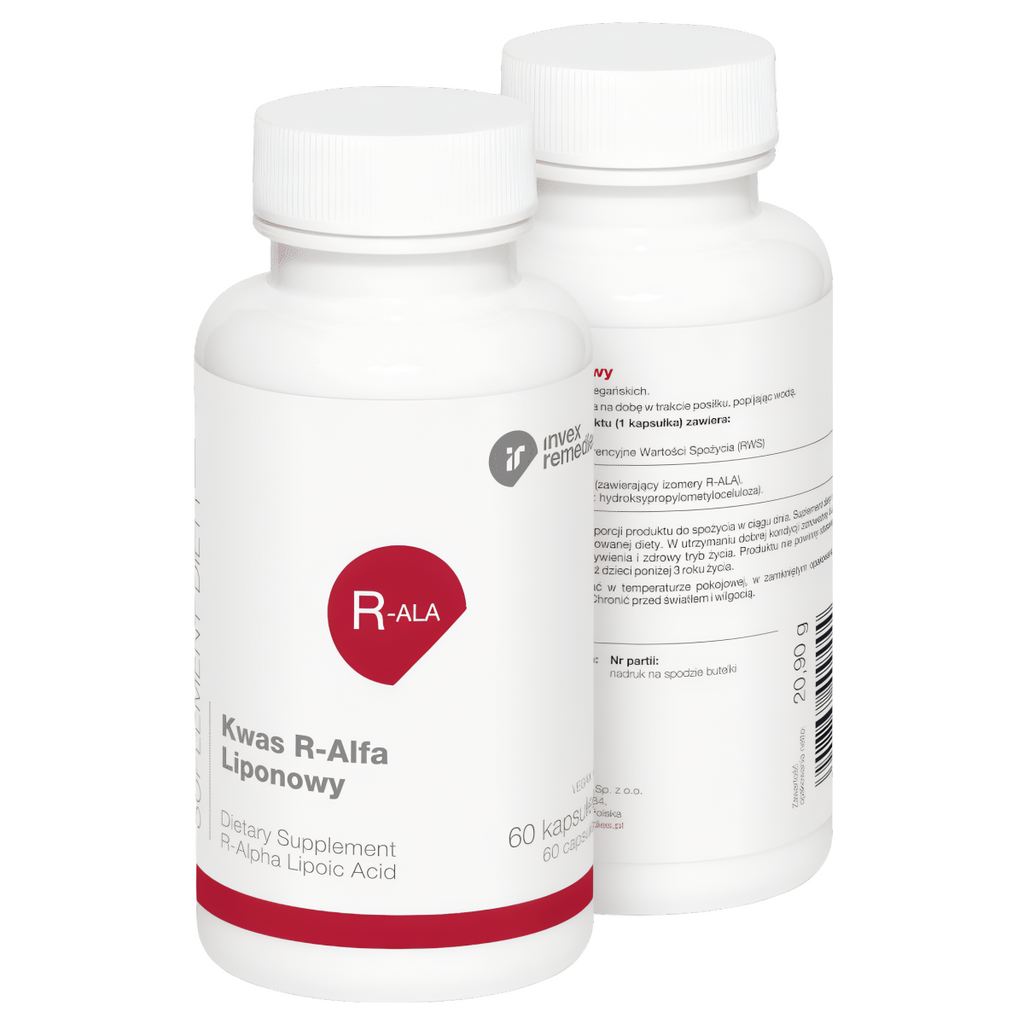 Kwas R-Alfa Liponowy Invex Remedies - 60 kapsułek