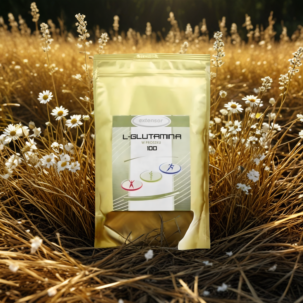 L-Glutamina 100 Extensor w proszku - Wzbogacona o witaminę B6 - 400 g
