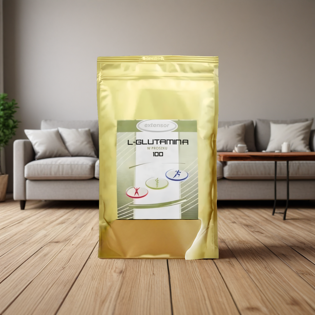L-Glutamina 100 Extensor w proszku - Wzbogacona o witaminę B6 - 400 g