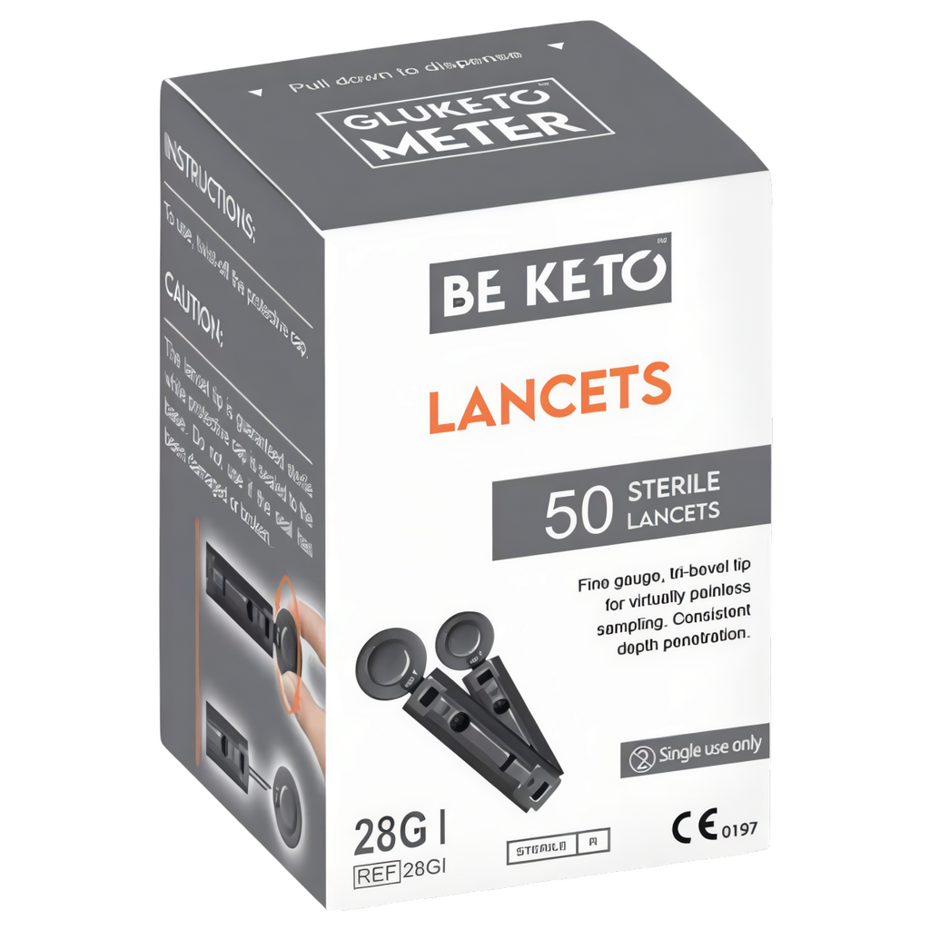 Lancety sterylne do pobrania próbki krwi do GluKeto Meter BeKeto - 50 sztuk
