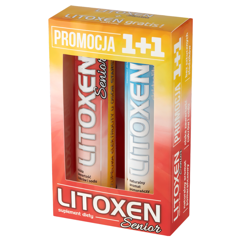 Litoxen Senior Xenico Pharma - Elektrolity - 2 x 20 tabletek musujących