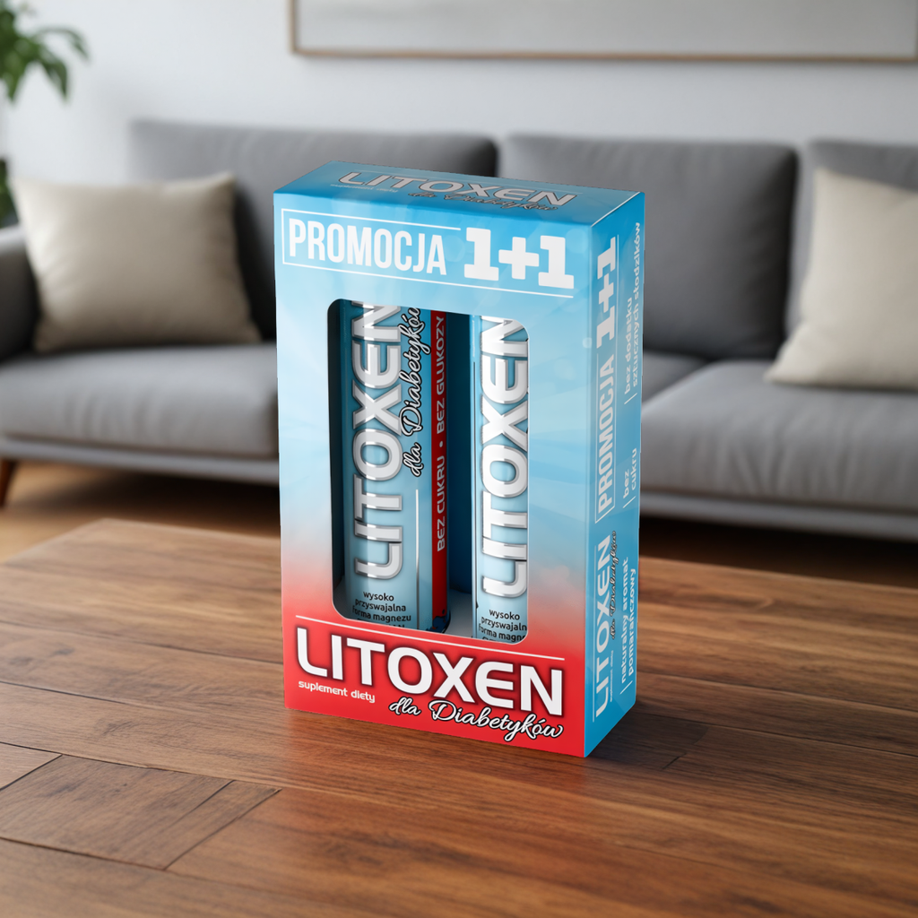 Litoxen Xenico Pharma - Dla Diabetyków - 2×20 tabletek musujących