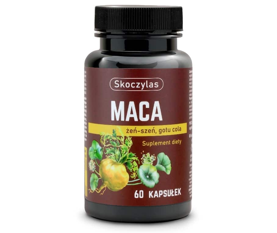 Maca + Żeń-szeń + Gotu cola, Skoczylas - 60 kapsułek