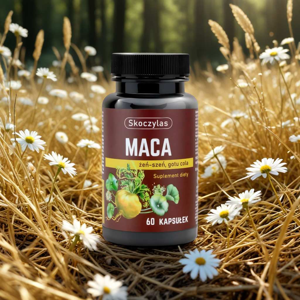 Maca + Żeń-szeń + Gotu cola, Skoczylas - 60 kapsułek