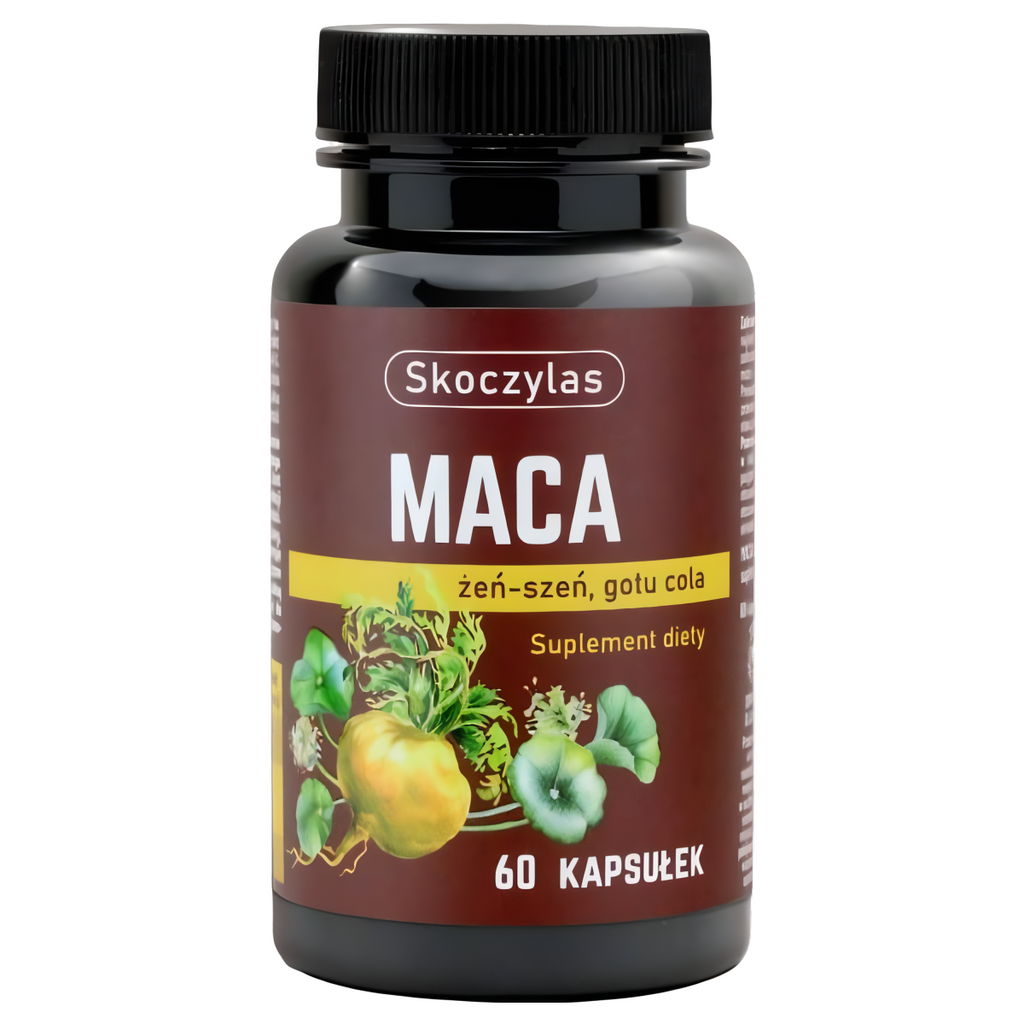Maca + Żeń-szeń + Gotu cola, Skoczylas - 60 kapsułek