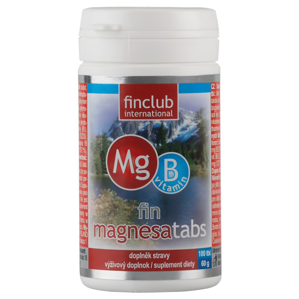 Magnesatabs Finclub - Źródło magnezu i witamin z grupy B - 100 tabletek