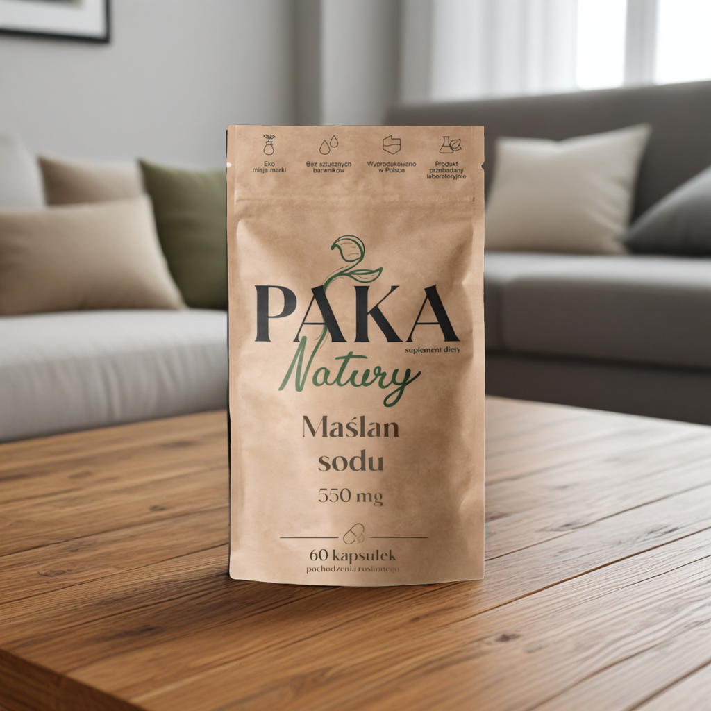 Maślan sodu Paka Natury - Na jelita - 60 kapsułek