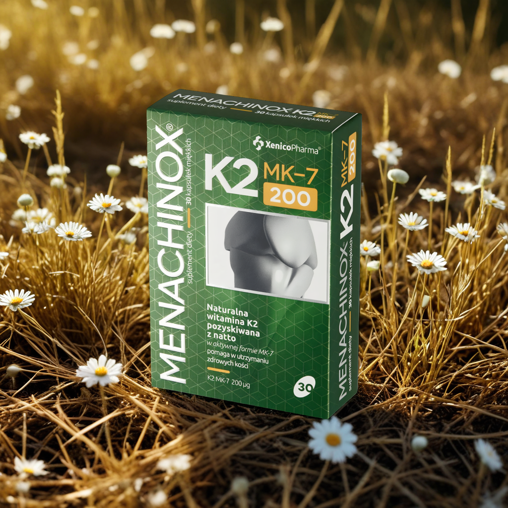 Menachinox K2 200 Xenico Pharma - Witamina K2 (MK-7) - 30 kapsułek
