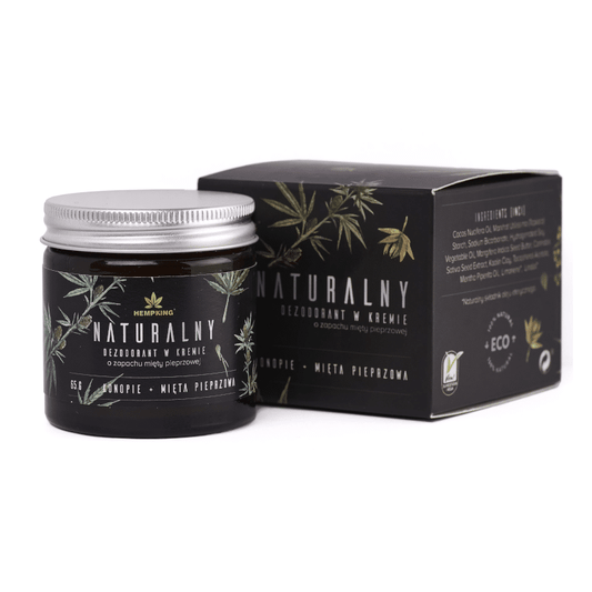 Naturalny dezodorant Męski HempKing - Dezodorant w kremie z CBD i miętą pieprzową - 65 g