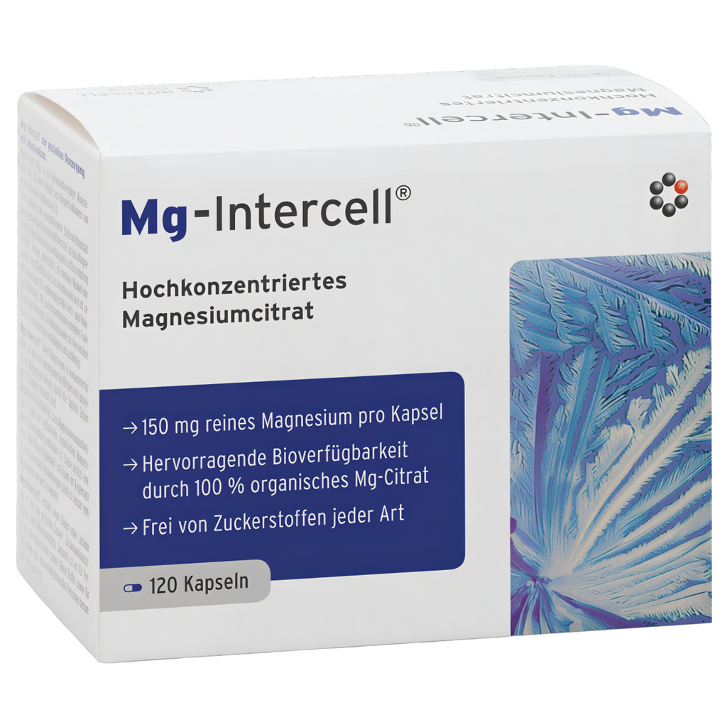Mg Intercell Mitopharma - Cytrynian magnezu - 120 kapsułek
