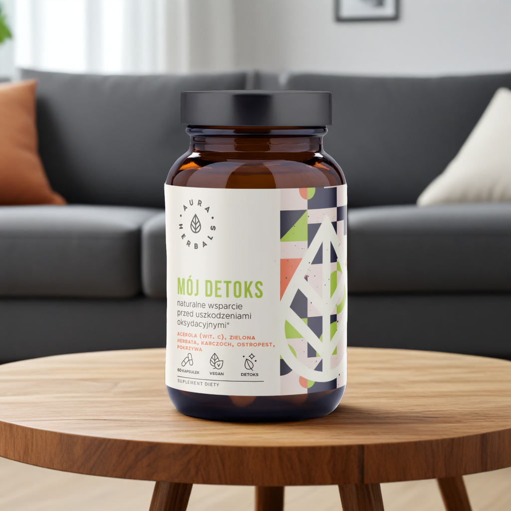 Mój Detoks Aura Herbals - Naturalne wsparcie podczas oczyszczania organizmu - 60 kapsułek
