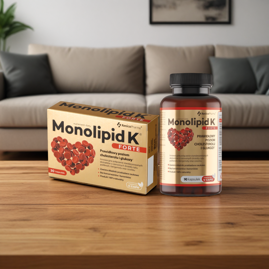 Monolipid K forte Xenico Pharma - Prawidłowy cholesterol (Opakowanie: 30-kapsulek)
